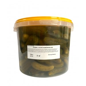 Огірок корнішон солоний, 3/5 кг