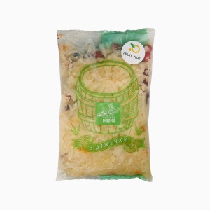 Капуста квашеная с клюквой, 350 г пакет, ТМ Чудова Марка